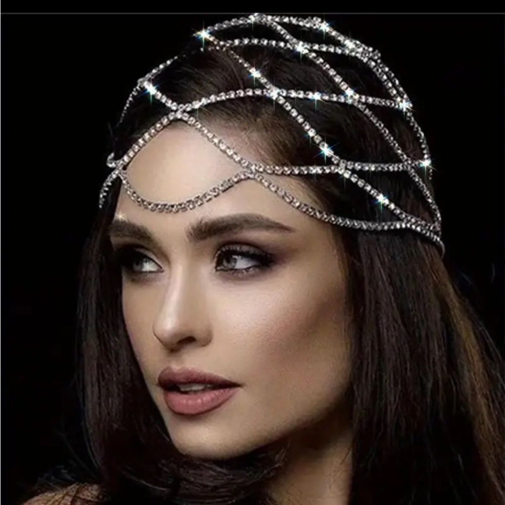 Rhinestone Head Chain